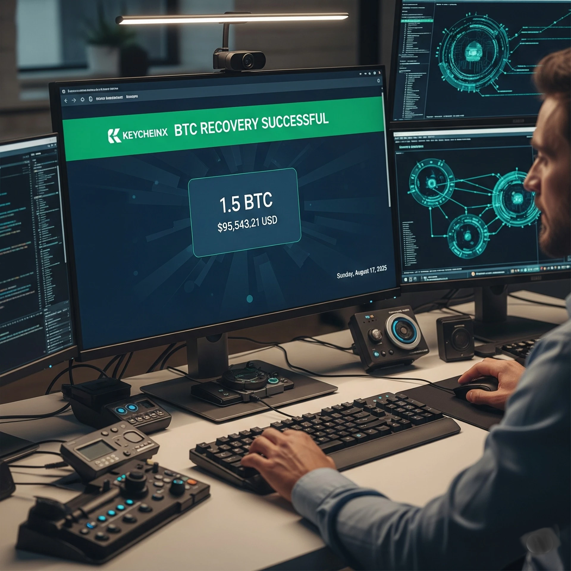 Have you lost access to your crypto wallet or fallen victim to cryptocurrency theft? KeycheinX specializes in assisting individuals with recovering access to digital assets such as Bitcoin, Ethereum, Tether (USDT), USD Coin (USDC), and other cryptocurrencies.

A Second Chance for Your Crypto Assets

When cryptocurrency prices rise, many people realize that valuable assets are sitting in wallets they can no longer access. Forgotten passwords, misplaced recovery phrases, and lost PINs can prevent access to significant holdings.

 KeycheinX provides crypto wallet recovery and digital investigation services designed to help clients regain access to their digital assets whenever recovery is technically possible.

Whether you have forgotten a wallet password, lost a PIN, or only have partial recovery information available, our team evaluates each case individually to determine potential recovery options.

Professional Skills & Services

In addition to cryptocurrency recovery and blockchain investigations, KeycheinX offers expertise in the following areas:

- Data Recovery – Recovering deleted files, documents, photos, videos, and digital records.
- Password Recovery – Assisting clients in regaining access to their own accounts when credentials have been lost or forgotten.
- Email Account Recovery – Helping restore access to personal and business email accounts.
- Network Security Monitoring – Identifying suspicious activities and potential security threats within digital environments.
- Malware Analysis – Investigating viruses, ransomware, spyware, and other malicious software incidents.
- Penetration Testing (Ethical Hacking) – Assessing systems and networks for security vulnerabilities with proper authorization.
- Incident Response – Assisting organizations and individuals in responding to cybersecurity incidents and breaches.
- Mobile Device Forensics – Examining smartphones and tablets to recover data and investigate digital activity.
- Cloud Security Management – Protecting cloud-based accounts, applications, and digital assets.
- Digital Forensics & Investigations – Conducting forensic examinations and digital evidence analysis to support recovery and investigative efforts.

Our team applies professional methodologies, advanced analytical tools, and industry best practices to evaluate each case and determine the most appropriate recovery or security solution.

Advanced Technology and Expertise

Our specialists utilize advanced recovery techniques and analytical methods to assist with a variety of wallet access issues, including:

- Encrypted wallet files and forgotten passwords
- Partial mnemonic seed phrase recovery
- PIN and passcode reconstruction
- Legacy and unsupported wallet formats
- Digital forensic investigations
- Cryptocurrency scam investigations
- Blockchain transaction analysis
- Wallet tracing and asset movement tracking
- Security assessments and incident response

Every case is unique. We apply a systematic approach to identify recovery possibilities and provide guidance throughout the process.

Professional Recovery Assistance

Over the years, we have assisted clients facing a wide range of wallet access challenges. Our experience in cryptocurrency recovery, digital forensics, cybersecurity, and blockchain investigations enables us to assess complex situations and explore available recovery options.

Take Action Today

If you have lost access to your cryptocurrency wallet, don't assume your assets are permanently lost. Early action can improve the chances of a successful recovery assessment.

Reach out to KeycheinX to discuss your case and learn more about the recovery options available to you.

Availability: 24/7 Support

Services

- Crypto Recovery Assistance
- Digital Forensics
- Scam Investigation
- Wallet Access Recovery
- Blockchain Analysis
- Scam Wallet & Crypto Recovery
- Data Recovery
- Password Recovery
- Email Account Recovery
- Malware Analysis
- Incident Response
- Mobile Device Forensics
- Cloud Security Management
- Network Security Monitoring
- Penetration Testing (Ethical Hacking)Expert Data & Crypto Recovery Services KeycheinX 